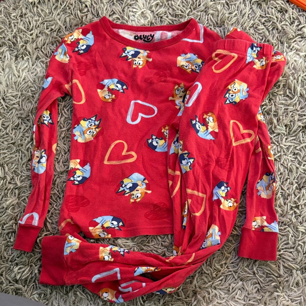 Bluey Valentine Pajama Set